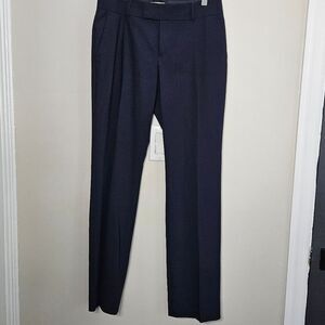 Banana Republic Navy Wool Martin Fit Career Pant Office Work Slim 2P